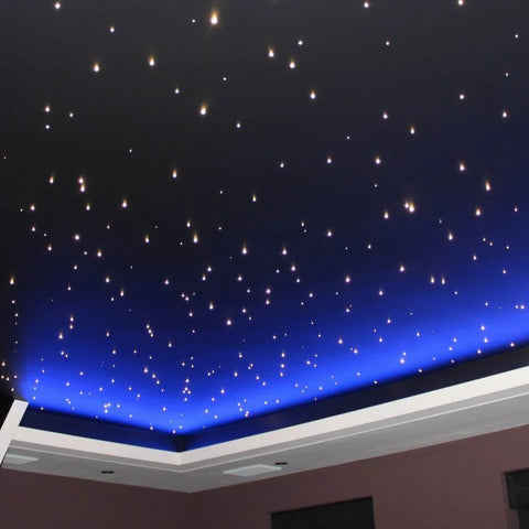 Led fibre optic star ceiling light